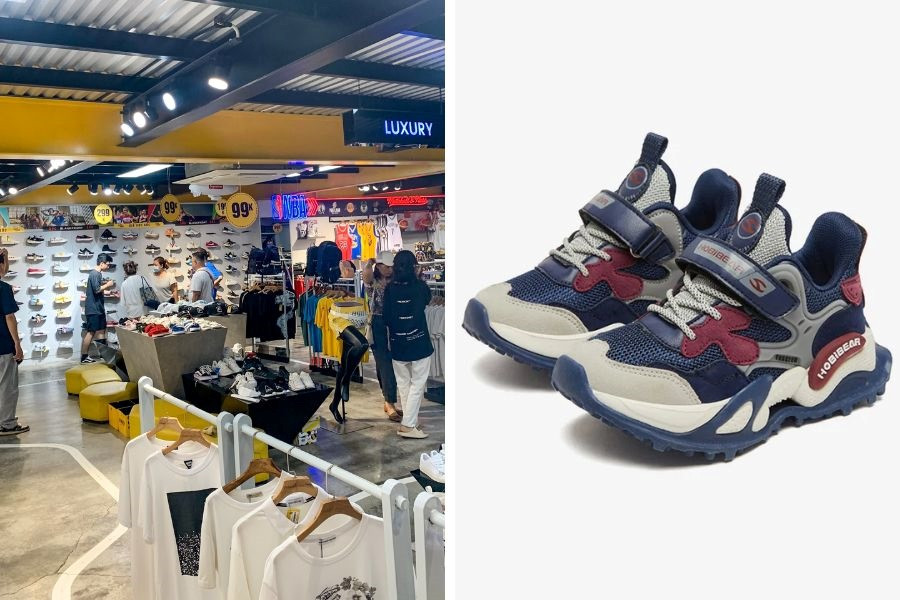 Fandy Store trưng bày đa dạng mẫu giày thể thao nam Đà Nẵng