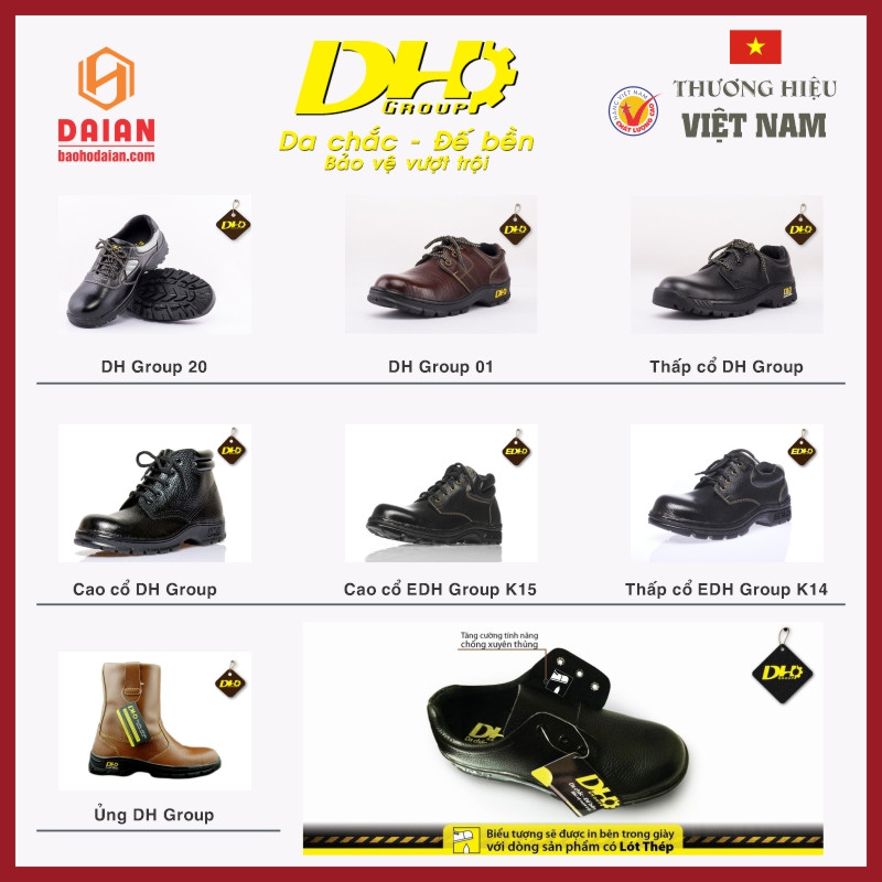 Giày bảo hộ DH Group chất lượng cao cấp