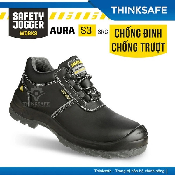 Giày bảo hộ Jogger Aura S3 với mũi composite và khả năng chống trượt hiệu quả