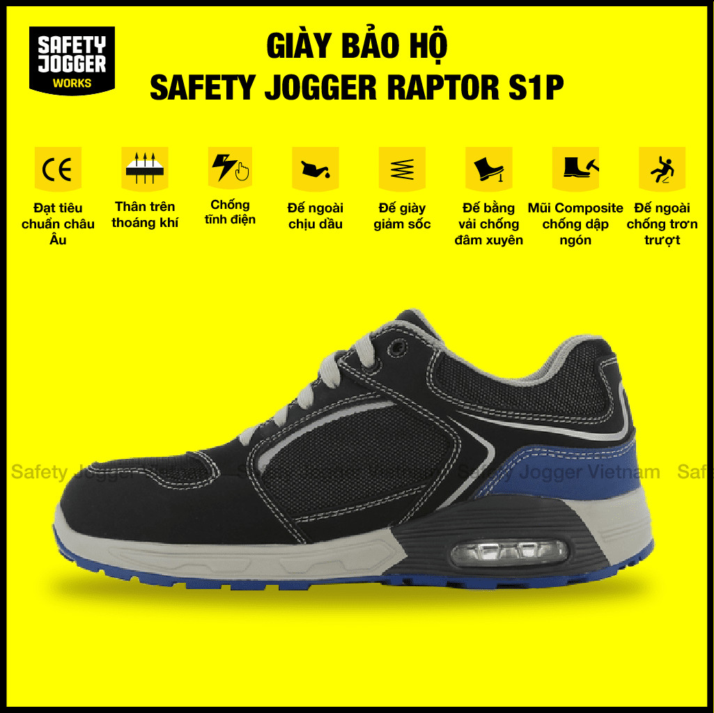 Giày bảo hộ Jogger Raptor Safety Jogger với các tính năng an toàn vượt trội