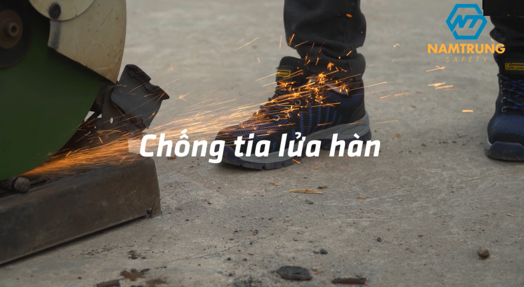 Giày bảo hộ Kingsman Runner có khả năng chống tia lửa hàn, phù hợp môi trường cơ khí