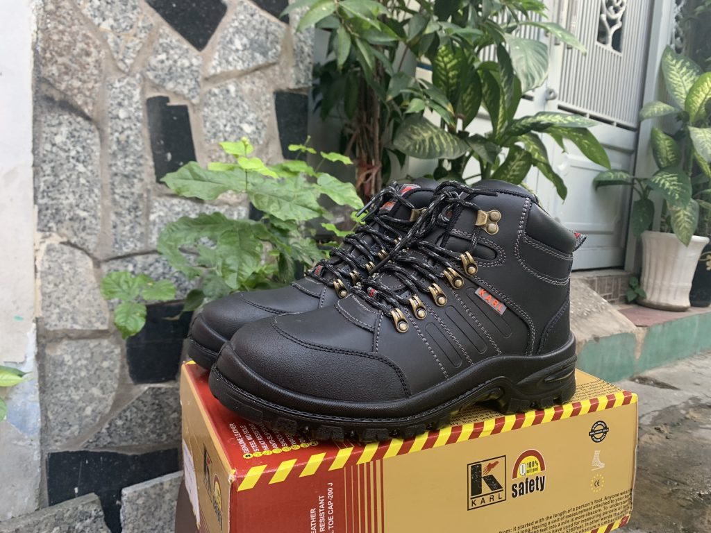 Giày bảo hộ lao động cao cổ Karl Force với thiết kế thể thao, mạnh mẽ