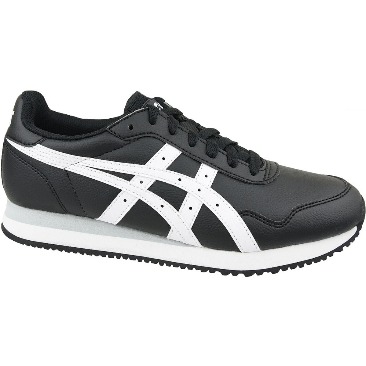 Giày bóng chuyền Asics Tiger Runner màu trắng xanh