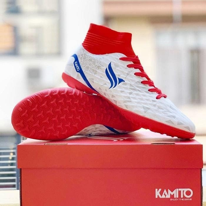 Giày bóng đá Kamito Cobra 2 hai màu trắng-đỏ