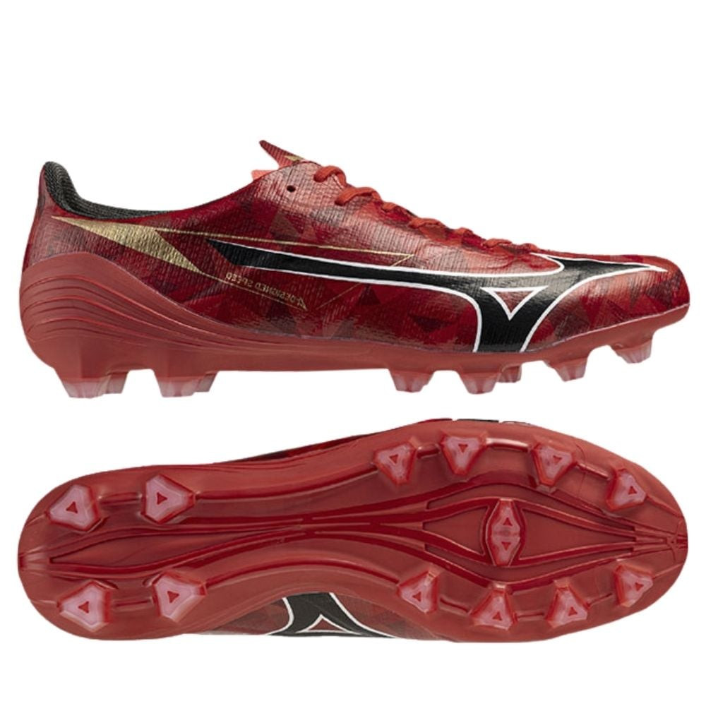Giày bóng đá Mizuno Alpha 2 Pro FG Red Ruby ấn tượng