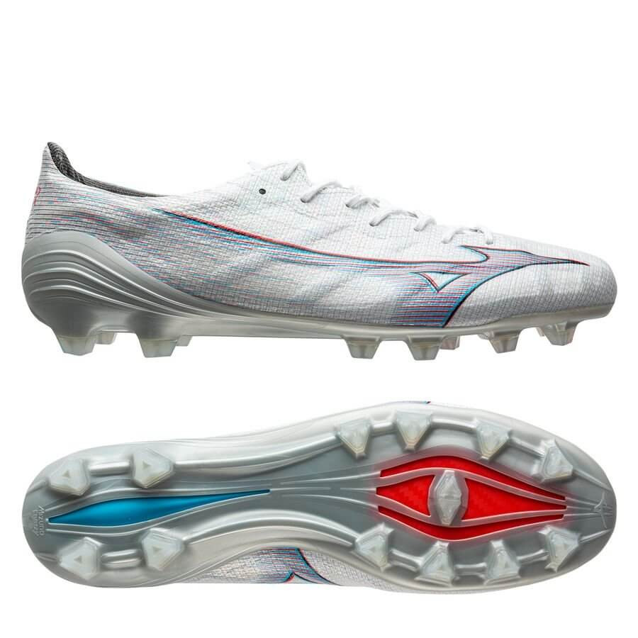 Giày bóng đá Mizuno FG Alpha Made in Japan trắng đỏ