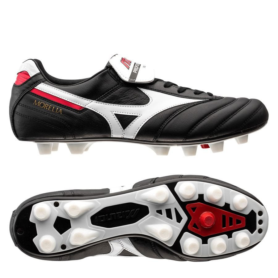 Giày bóng đá Mizuno FG Morelia II 35th Anniversary đen trắng