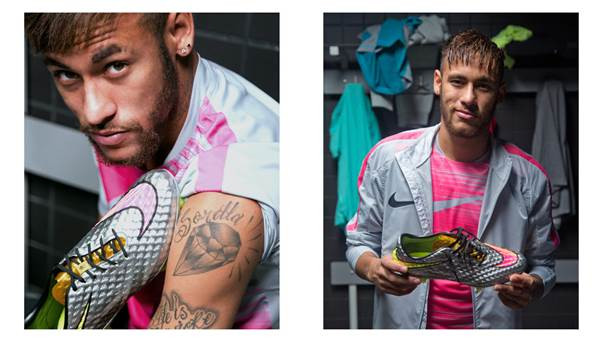 Giày bóng đá Nike Hypervenom 1 Liquid Diamond cá tính của Neymar