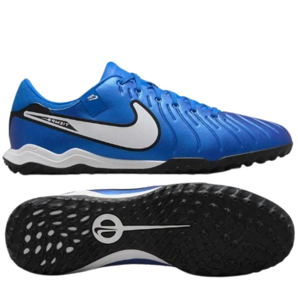 Giày bóng đá Tiempo Legend 10 Academy TF màu xanh trắng