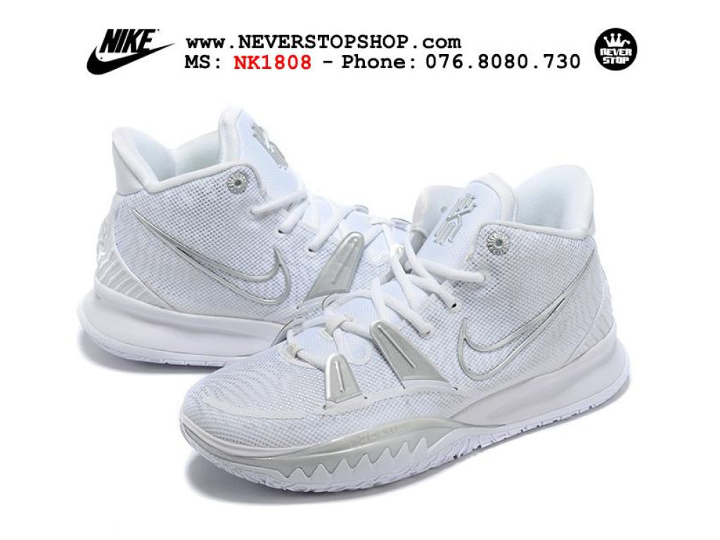 Giày bóng rổ Kyrie 7 trắng bạc tinh tế