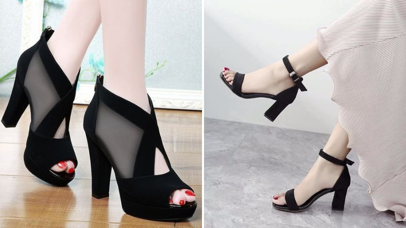 Giày cao gót mũi nhọn phù hợp với người có thân hình đầy đặn