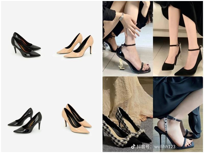 Giày cao gót mũi nhọn sang trọng khi mặc áo dài