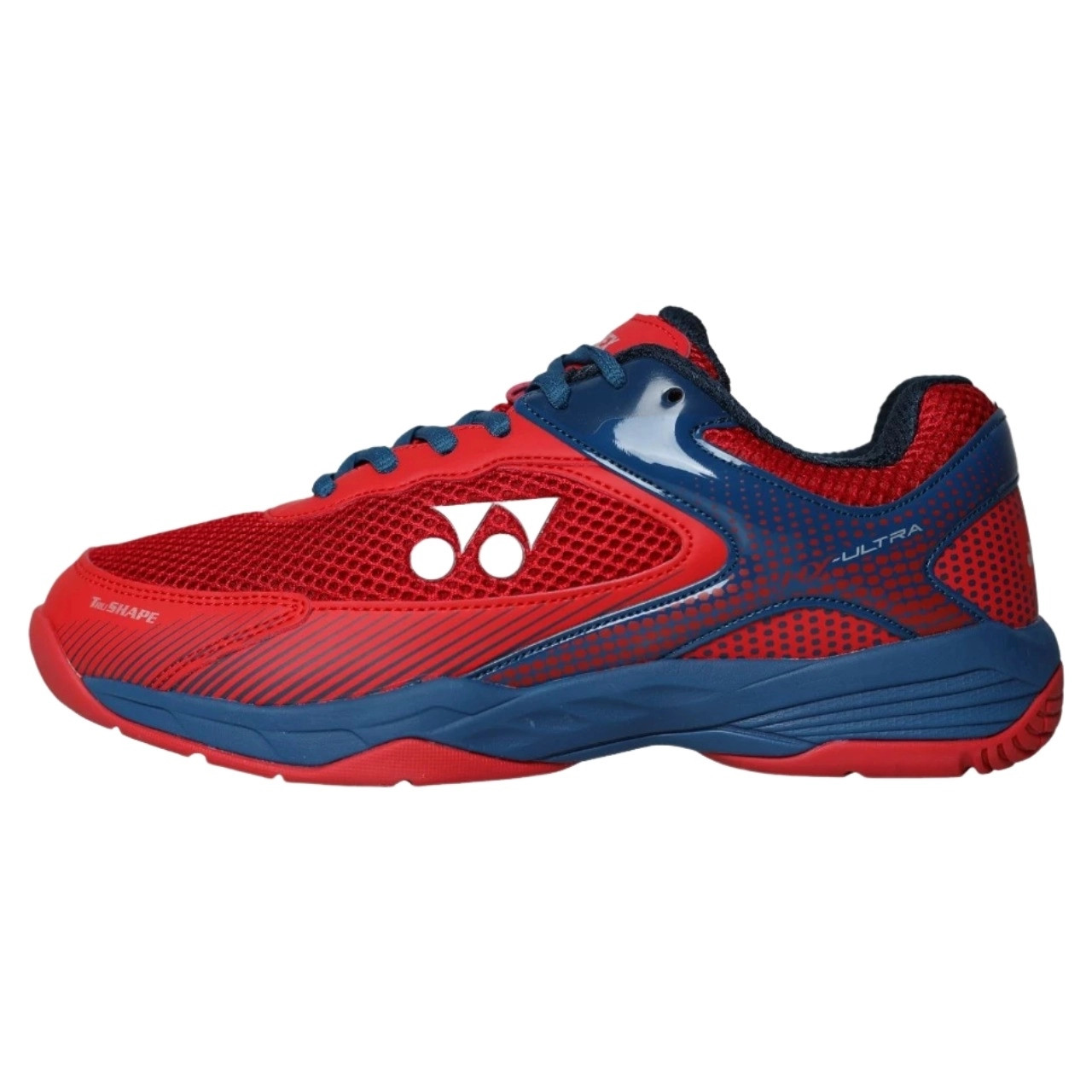 giày cầu lông Yonex Hy Ultra với tông đỏ dung nham và xám