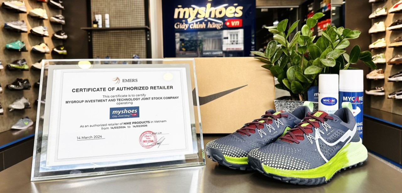 Giấy chứng nhận phân phối giày thể thao Nike nam chính hãng tại Việt Nam