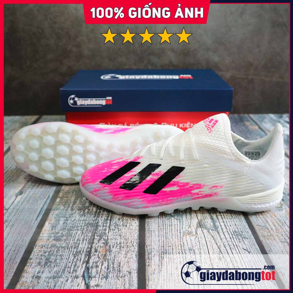 Giày đá bóng Adidas X19.1 TF màu trắng hồng đen