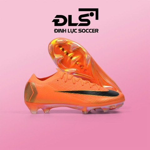 Giày đá bóng đẹp Nike Mercurial Vapor 16 Elite Cam Vạch Đen Cổ Lửng FG