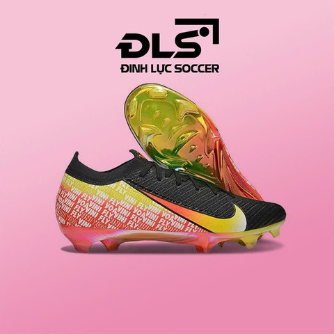 Giày đá bóng đẹp Nike Mercurial Vapor 16 Elite Vini Fly Đen Gót Xanh Cam FG