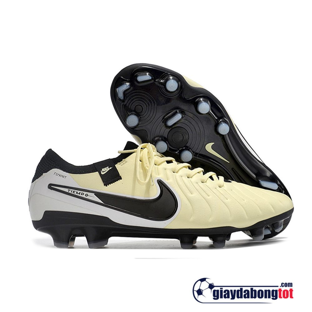 Giày đá bóng đinh FG giá rẻ Nike Tiempo Legend 10 Elite vàng kem