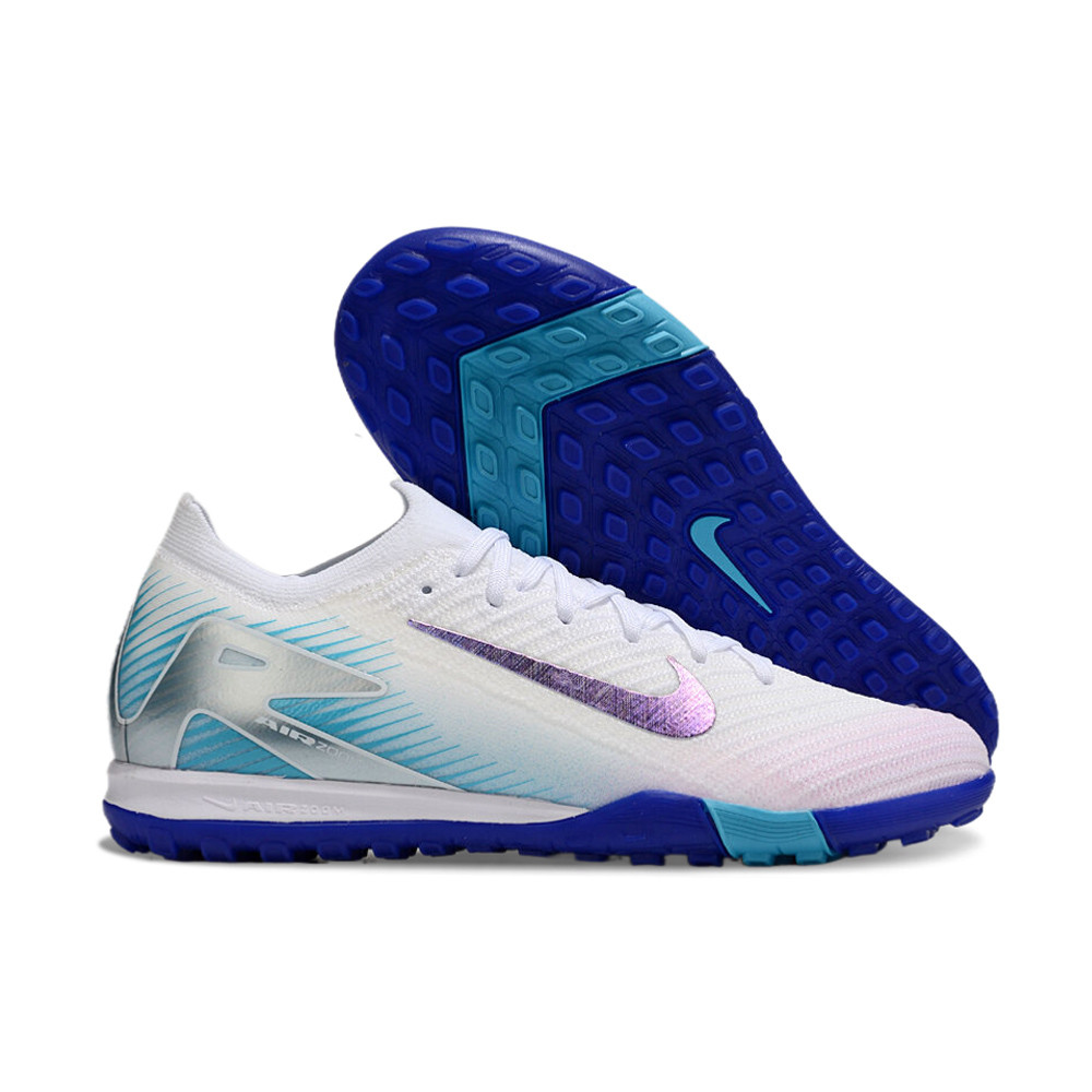 Giày đá bóng đinh TF Nike Mercurial Vapor 16 Elite màu trắng xanh nổi bật