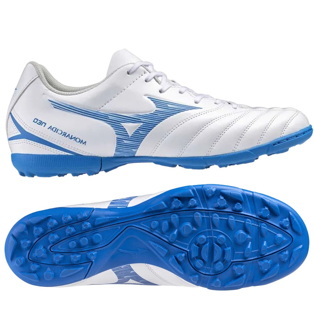 Giày đá bóng Mizuno Monarcida Neo III Select AS - P1GD242525 - Trắng/Xanh