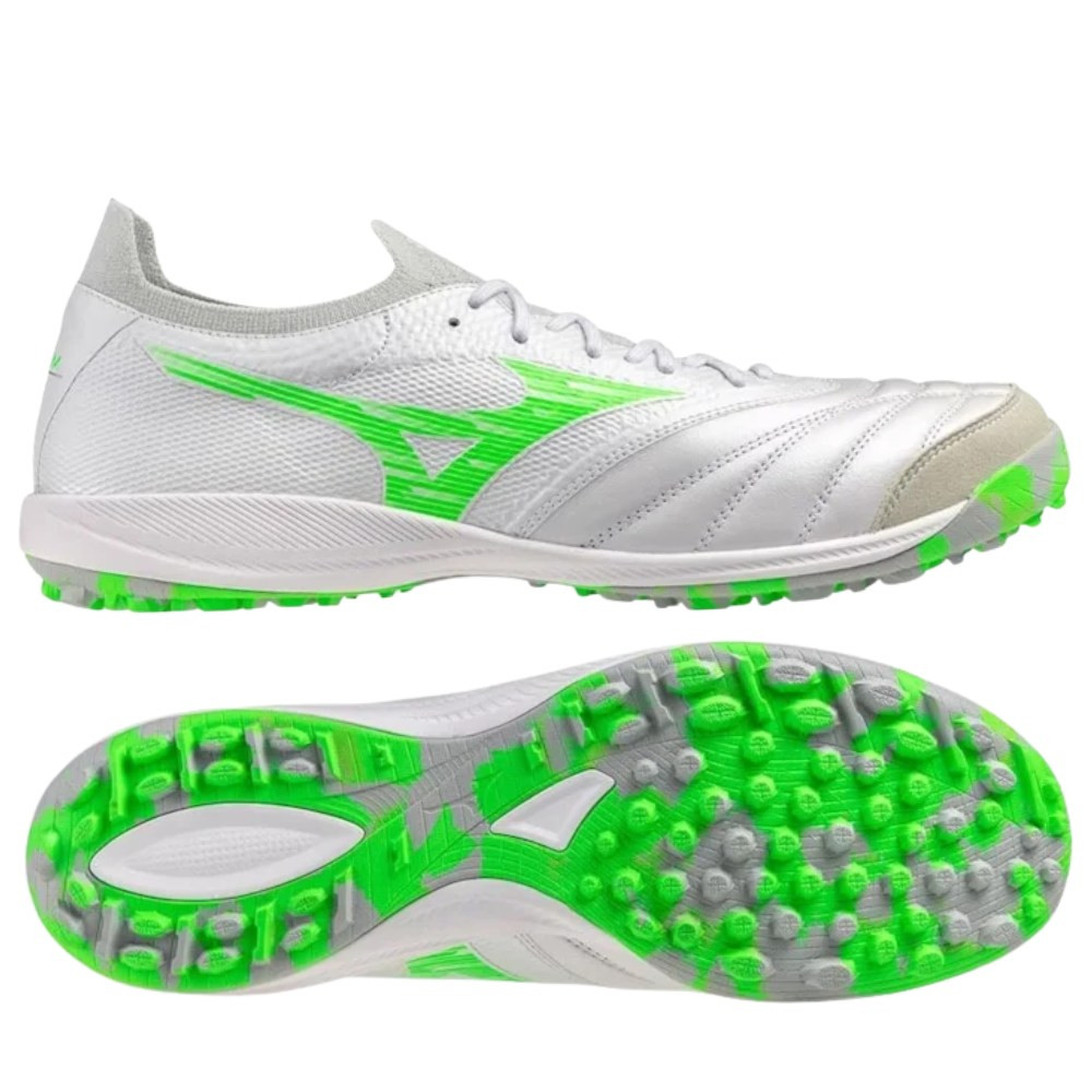 Giày đá bóng Mizuno Morelia Neo Sala Beta TF Frontier trắng/xanh lá
