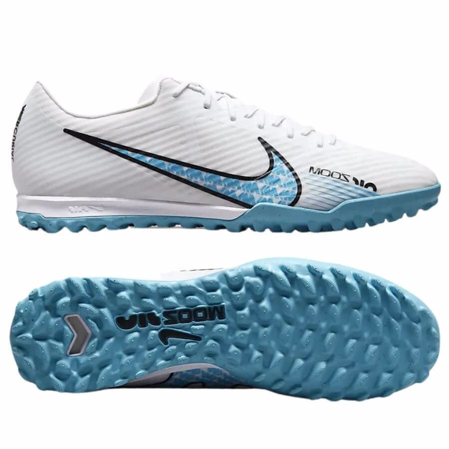 Giày đá bóng Nike Air Zoom Mercurial Vapor 15 Academy TF Trắng Xanh