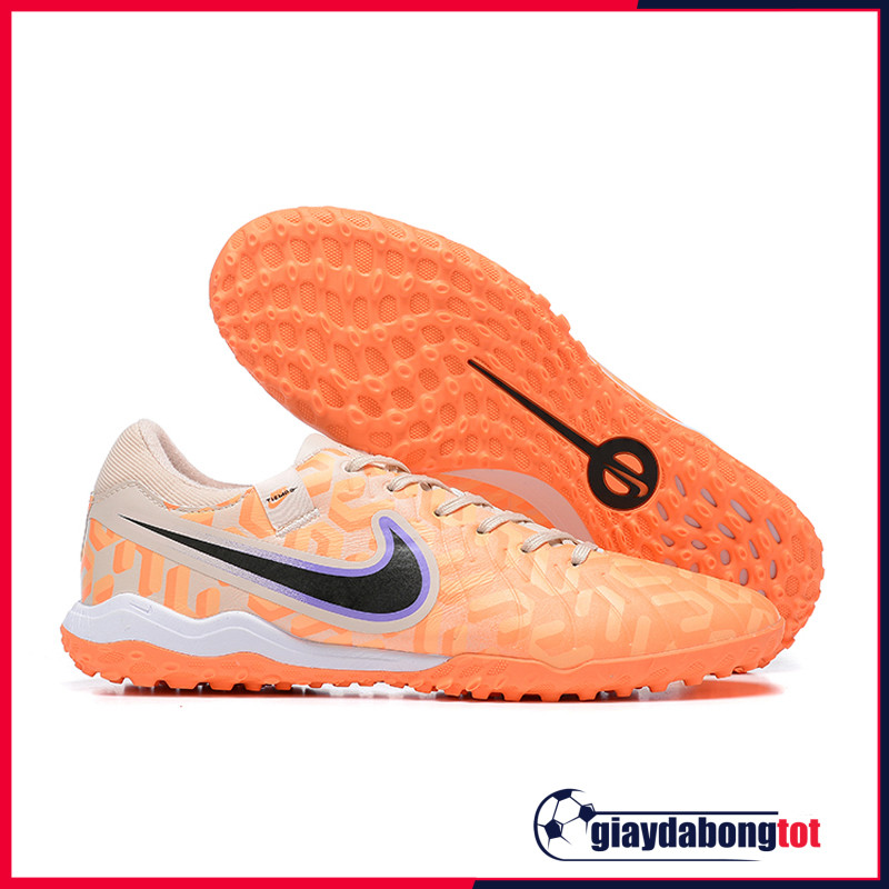 Giày đá bóng Nike Tiempo Legend 10 Pro TF màu cam trắng đen