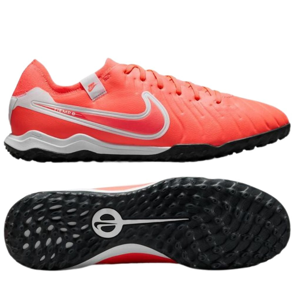 Giày đá bóng Nike Tiempo Legend 10 Pro TF màu đỏ chính hãng trên sân cỏ nhân tạo