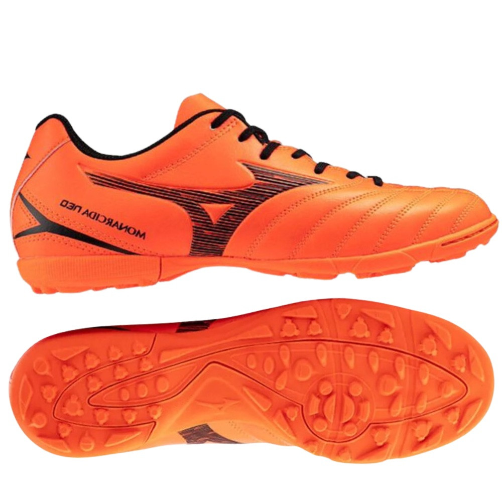 Giày đá bóng sân cỏ nhân tạo Mizuno Monarcida Neo III Select AS cam đen