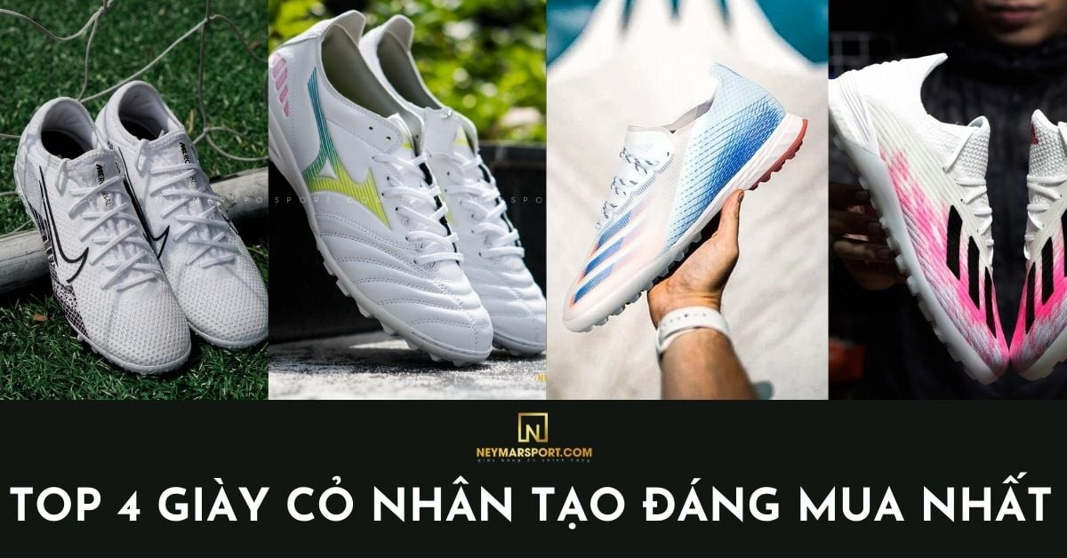 Giày đá bóng sân cỏ nhân tạo siêu nhẹ của các thương hiệu hàng đầu