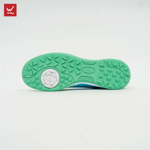 Giày đá bóng Wika DragonX Hoàng Đức xanh aqua, thiết kế hiện đại