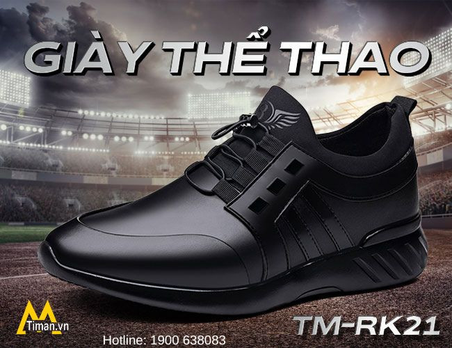 Giày da thể thao nam TM-RK21 cá tính, một trong những mẫu giày da nam đẹp được giới trẻ yêu thích