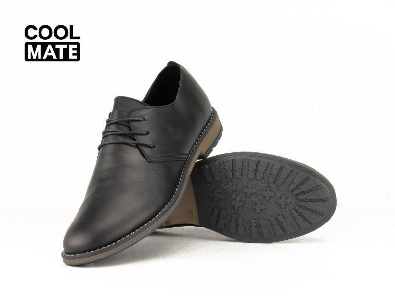 Giày Derby Plain-toe màu nâu da lộn
