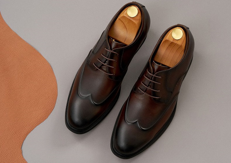 Giày Derby Wingtip tăng chiều cao GCLAA702-6-CF