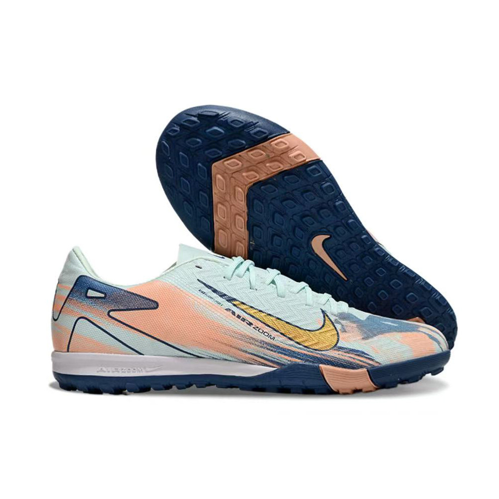 Giày đinh đá bóng Nike Mercurial Vapor 16 Academy TF màu xanh cam phối vàng, linh hoạt trên sân cỏ nhân tạo