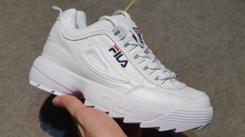 Giày Fila Disruptor chunky màu trắng