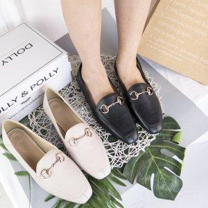 Giày loafer da thật đen, phong cách lịch sự cho nữ size lớn