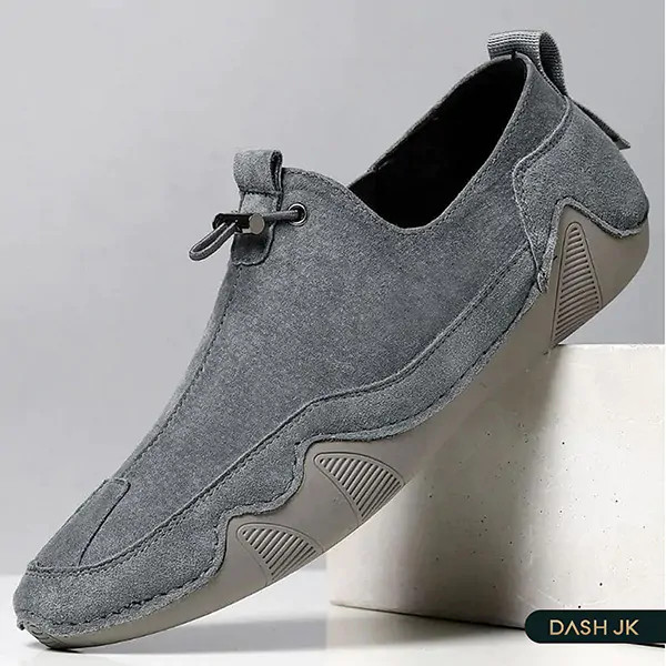 Giày lười da lộn nam phong cách thể thao của Timan, kết hợp chất liệu da lộn và lưới