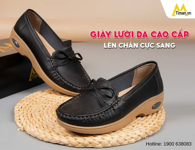 Giày lười da nữ ZT01 cao cấp Giày Hà Anh
