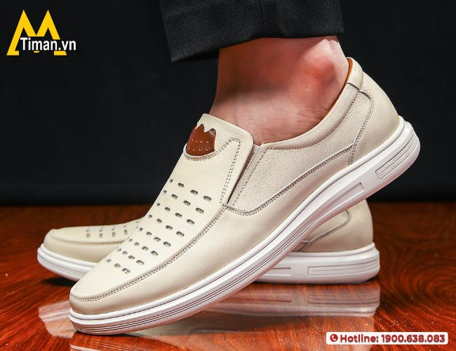 Giày lười đục lỗ nam vừa vặn đôi chân