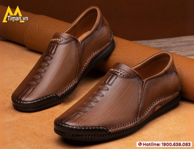 Giày lười nam da bò giá rẻ chất lượng cao, bền đẹp