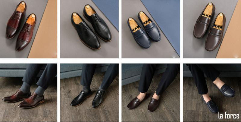 Giày lười nam da lộn màu nâu thời trang dạo phố Đà Nẵng