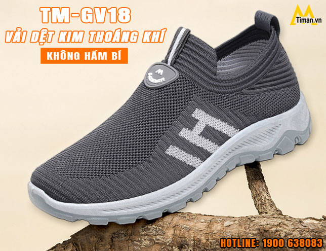 Giày lười nam vải dệt kim, mẫu giày lười nam đẹp nhất mang lại sự thoáng khí