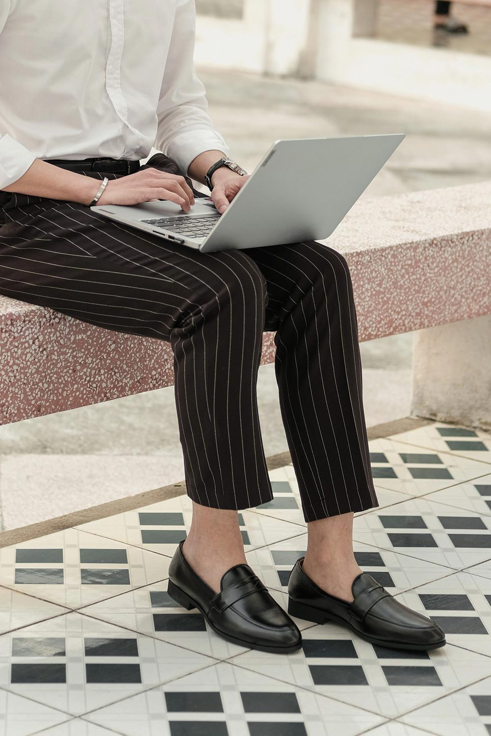Giày lười Penny Loafer nam đen trẻ trung
