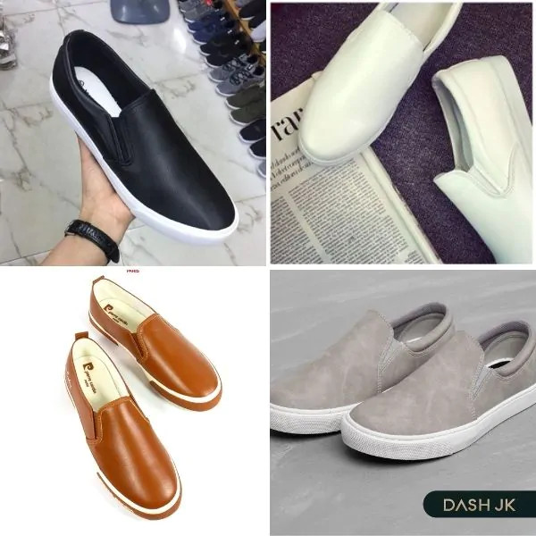 Giày lười Slip-On năng động với thiết kế tối giản và thoải mái