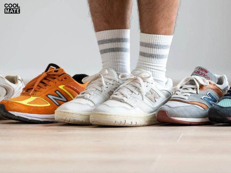 Giày New Balance với thiết kế cổ điển vượt thời gian, dễ dàng phối đồ đa dạng