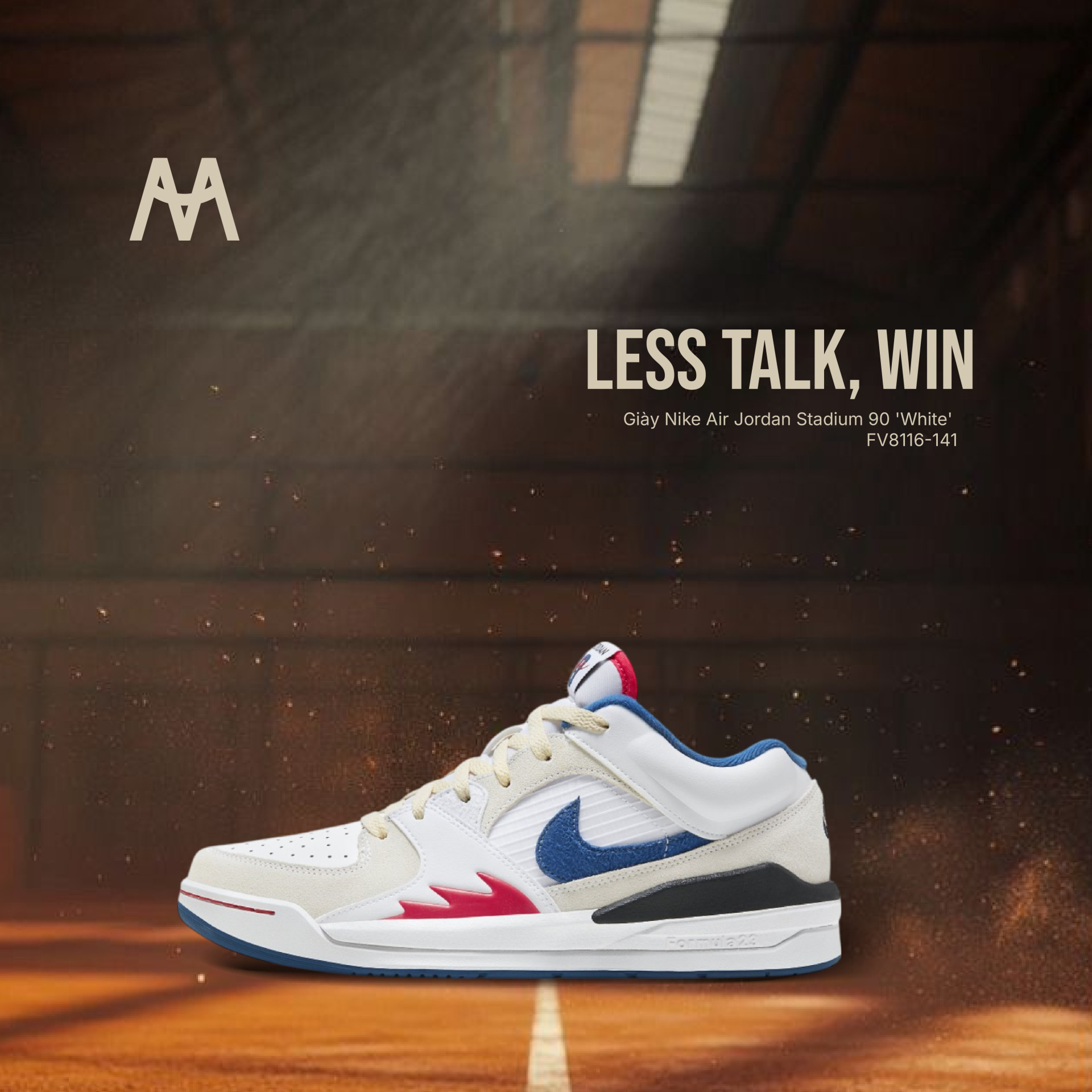 Giày Nike Air Jordan Stadium 90 màu trắng tinh tế