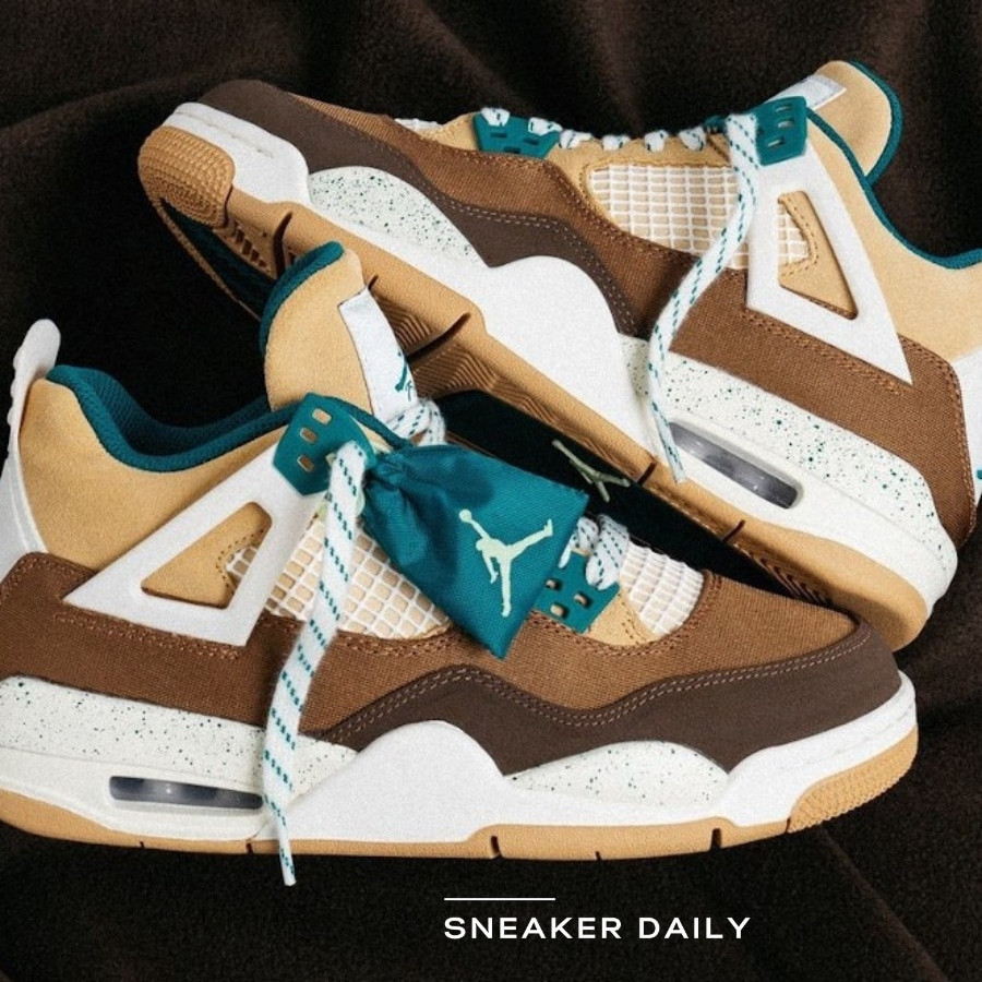 Giày Nike Jordan 4 Retro Cacao Wow tông màu đất độc đáo
