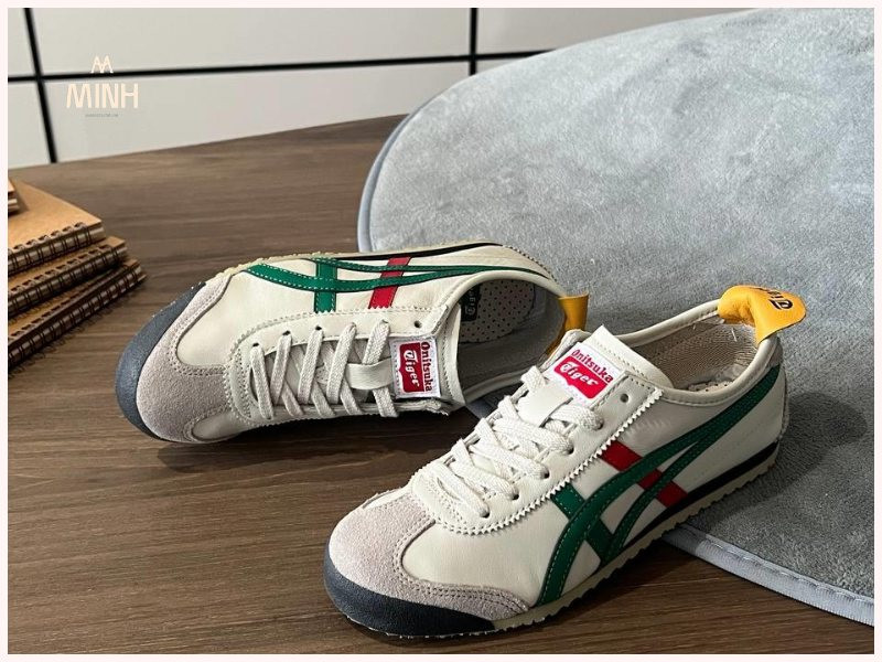 Giày Onitsuka Tiger Mexico 66 ‘Birch Green’ với màu sắc tươi sáng, gợi ý các lựa chọn kiểu dáng khi chọn giày onitsuka tiger size.