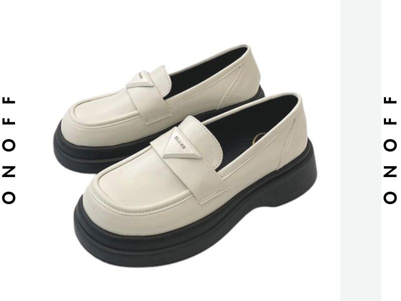 Giày Oxford nữ vintage màu nâu